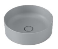 مغسلة رمادي لامع 9514C G-003 مغسلة سيراميك دائرية متعددة الالوان