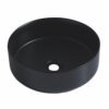مغسلة سيراميك اسود لامع 9514B G-001 (1) مغسلة سيراميك دائرية متعددة الالوان