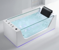 جاكوزي فردي فاخر بجوانب زجاجية V287G-180 جاكوزي فردي فاخر بجوانب زجاجية