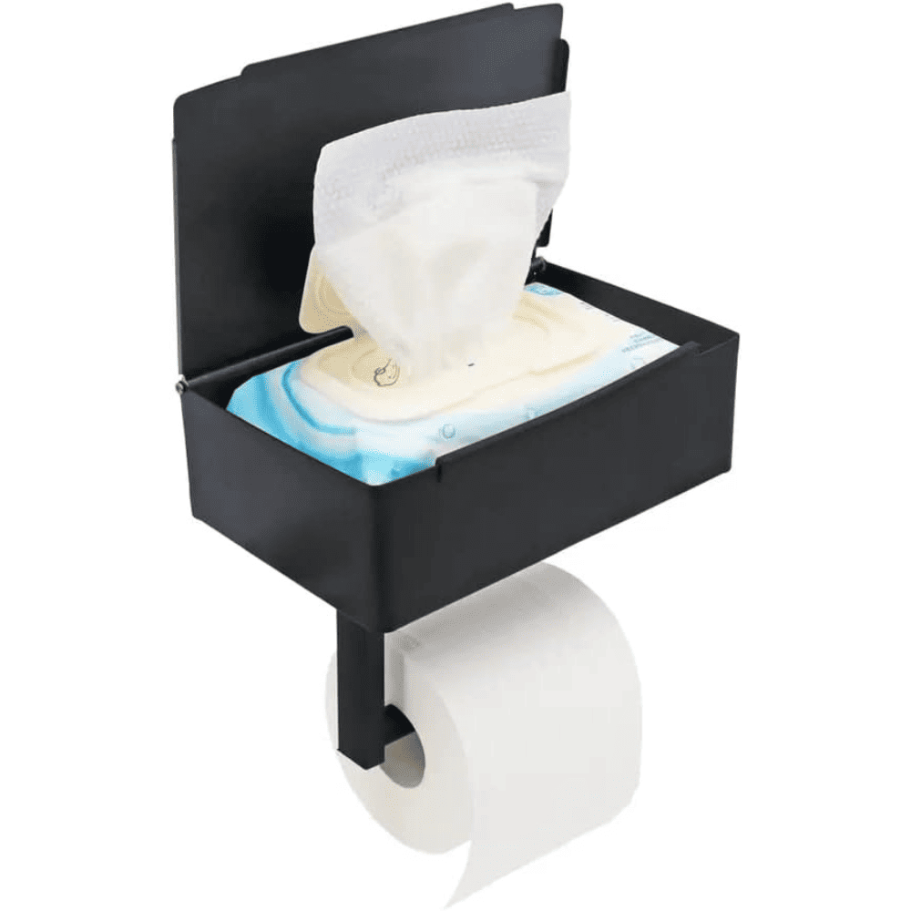 حامل ورق حمام مع رف لوضع الهاتف K35 (2) حامل ورق حمام مع رف لوضع الهاتف