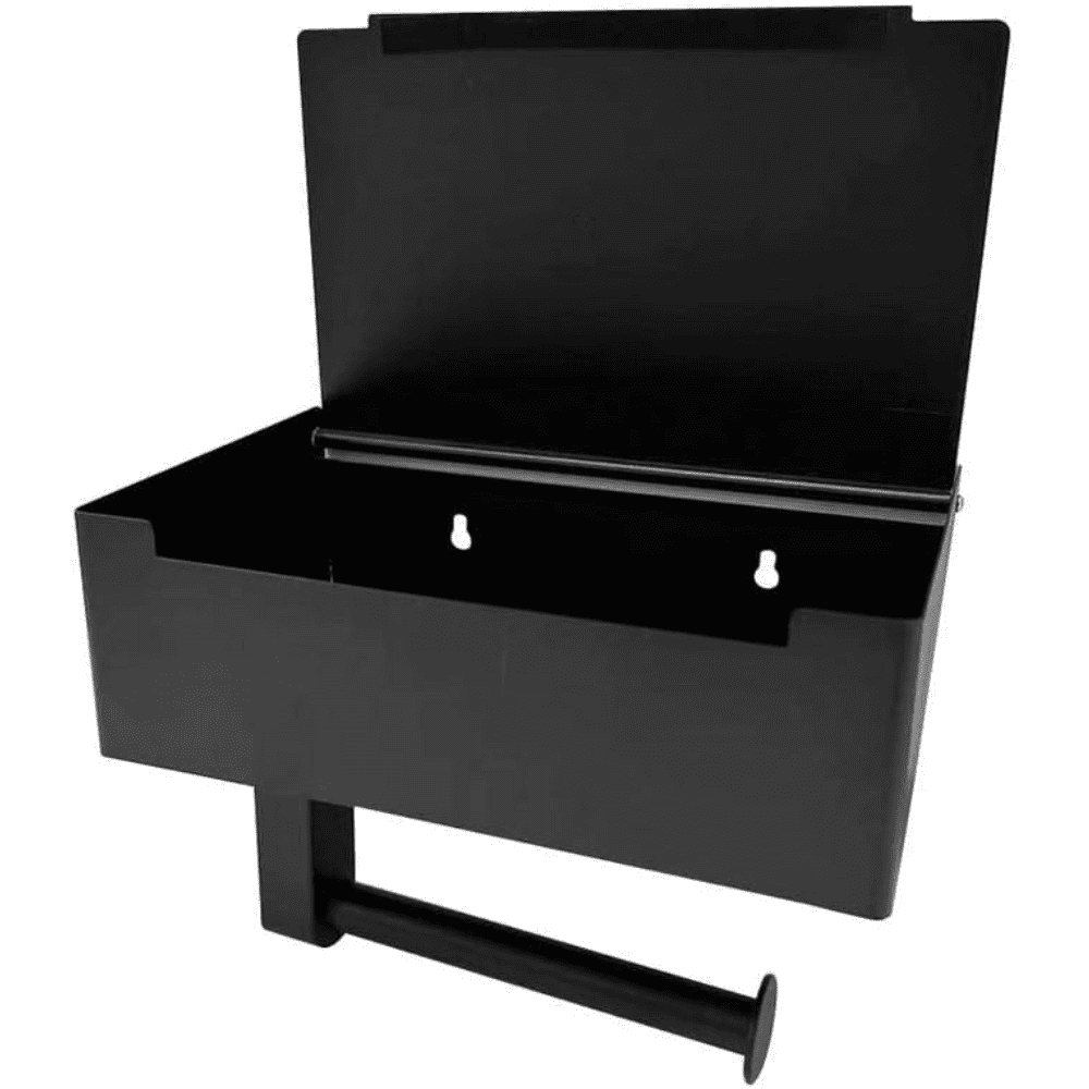 حامل ورق حمام مع رف لوضع الهاتف K35 (4) حامل ورق حمام مع رف لوضع الهاتف