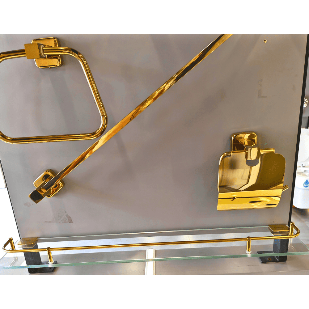 طقم اكسسوارات 7 قطع ذهبي BS-04SG (4) طقم اكسسوارات 7 قطع ذهبي