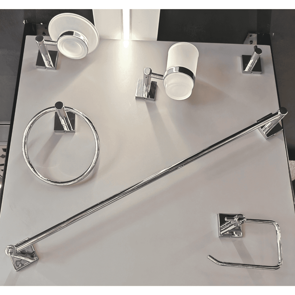 طقم اكسسوارات حمام 6 قطع كروم DYN-71200S (3) طقم اكسسوارات حمام 6 قطع كروم DYN-71200S