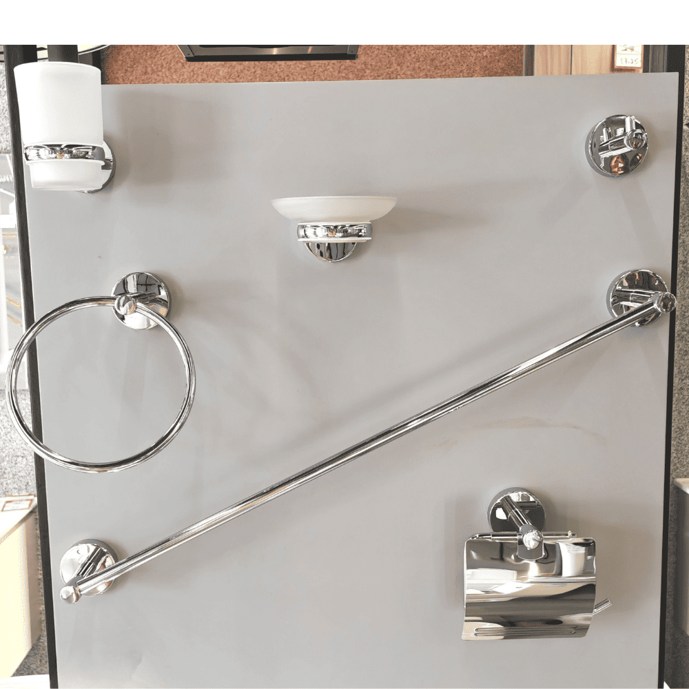 طقم اكسسوارات حمام 6 قطع كروم DYN-97000