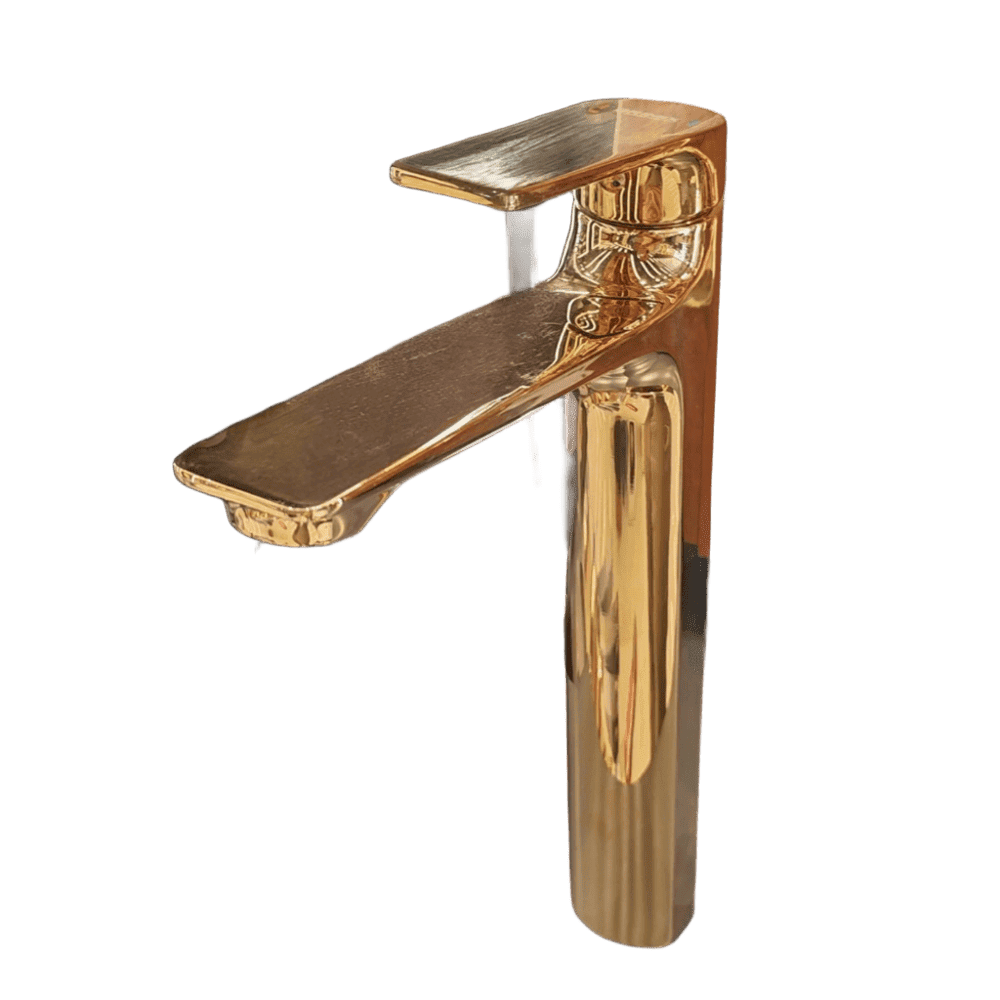 خلاط مغسلة مرتفع ذهبي لامع BRIMIX 1-0062K-1 (1) خلاط مغسلة مرتفع ذهبي لامع BRIMIX