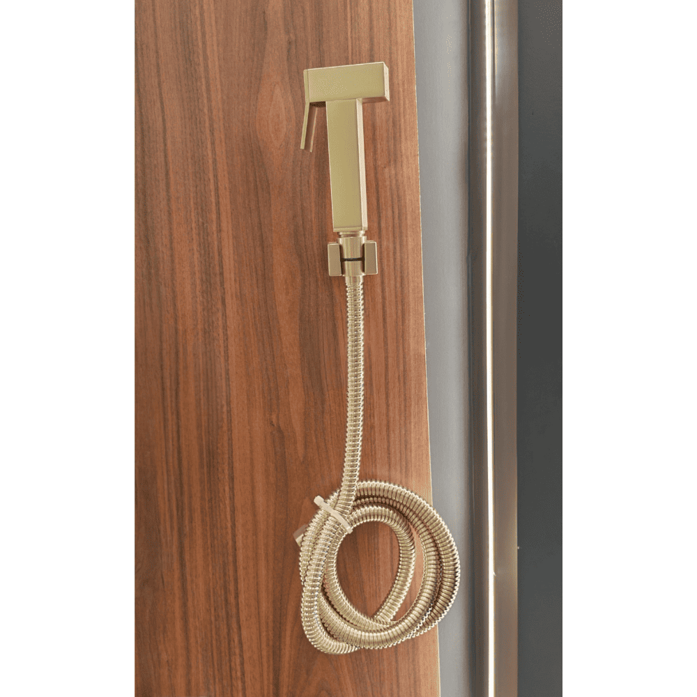 شطافة مربعة بلون ذهبي مطفي 1120LK (2) شطافة مربعة بلون ذهبي مطفي