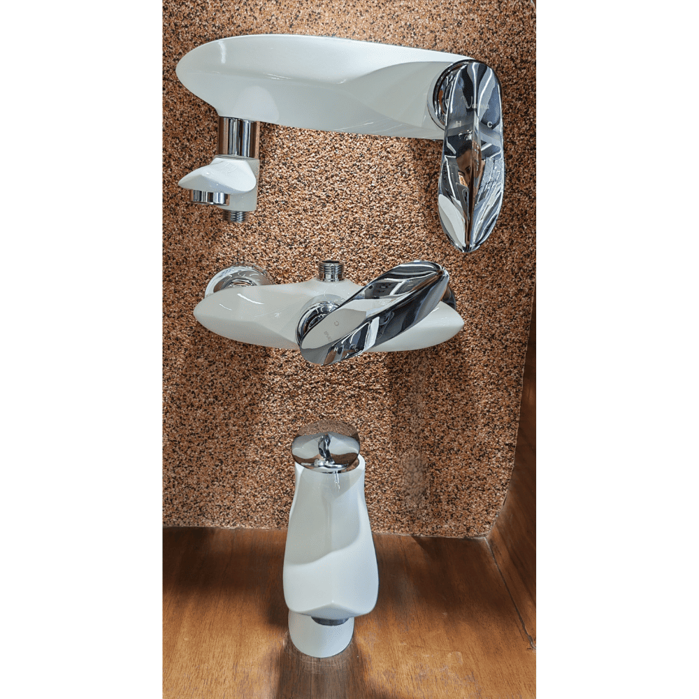 طقم خلاطات أبيض فاخر 1F016000 (11) طقم خلاطات أبيض فاخر