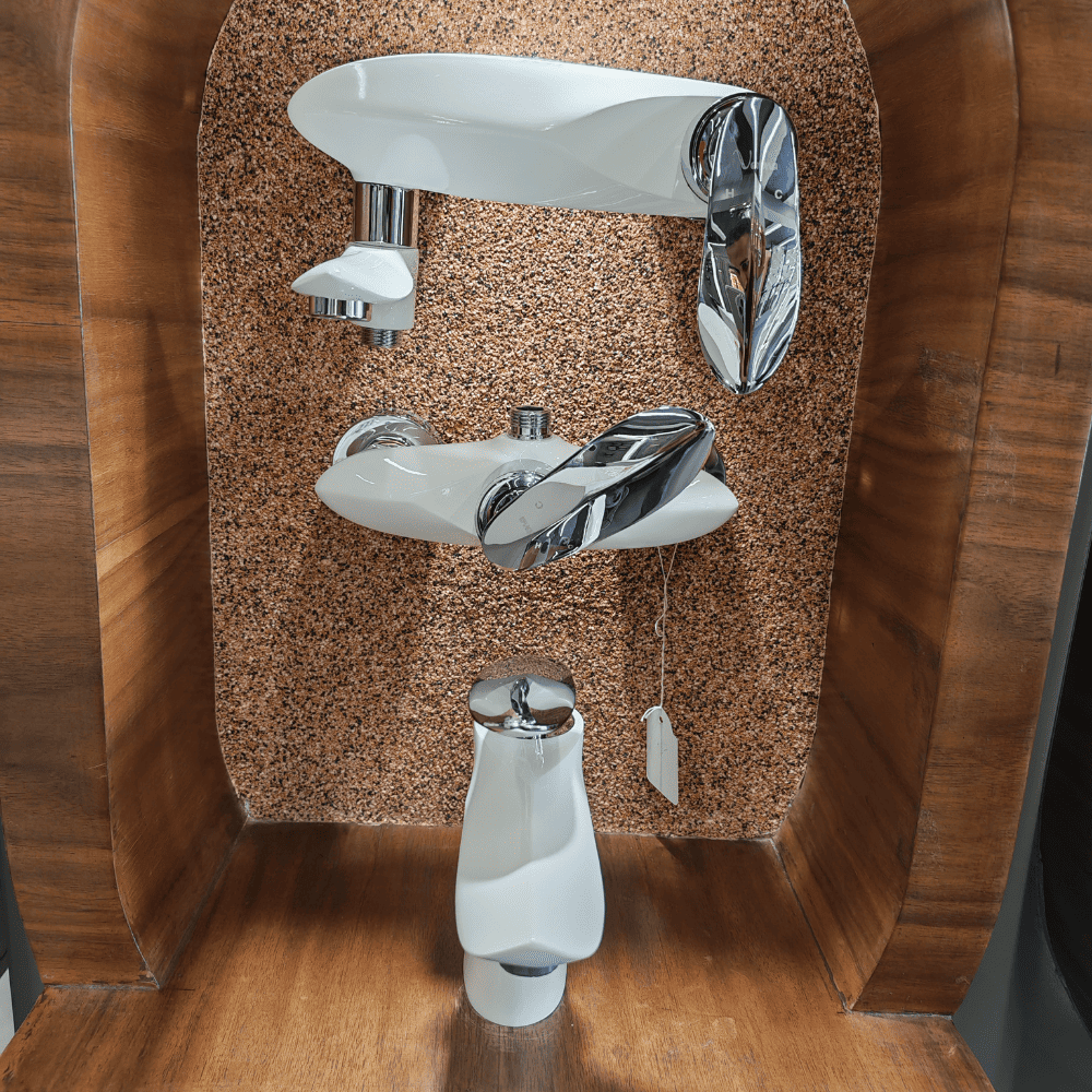 طقم خلاطات أبيض فاخر 1F016000 (13) طقم خلاطات أبيض فاخر