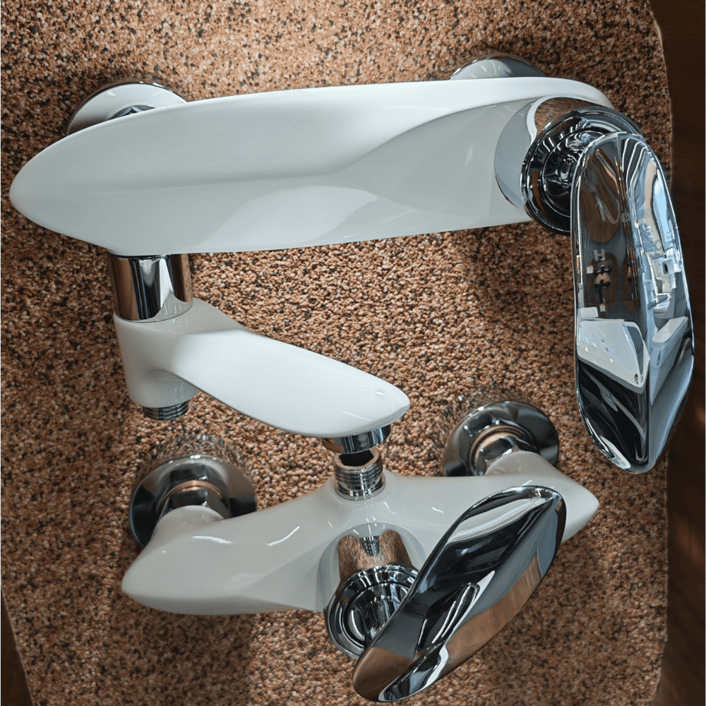 طقم خلاطات أبيض فاخر 1F016000 (4) طقم خلاطات أبيض فاخر