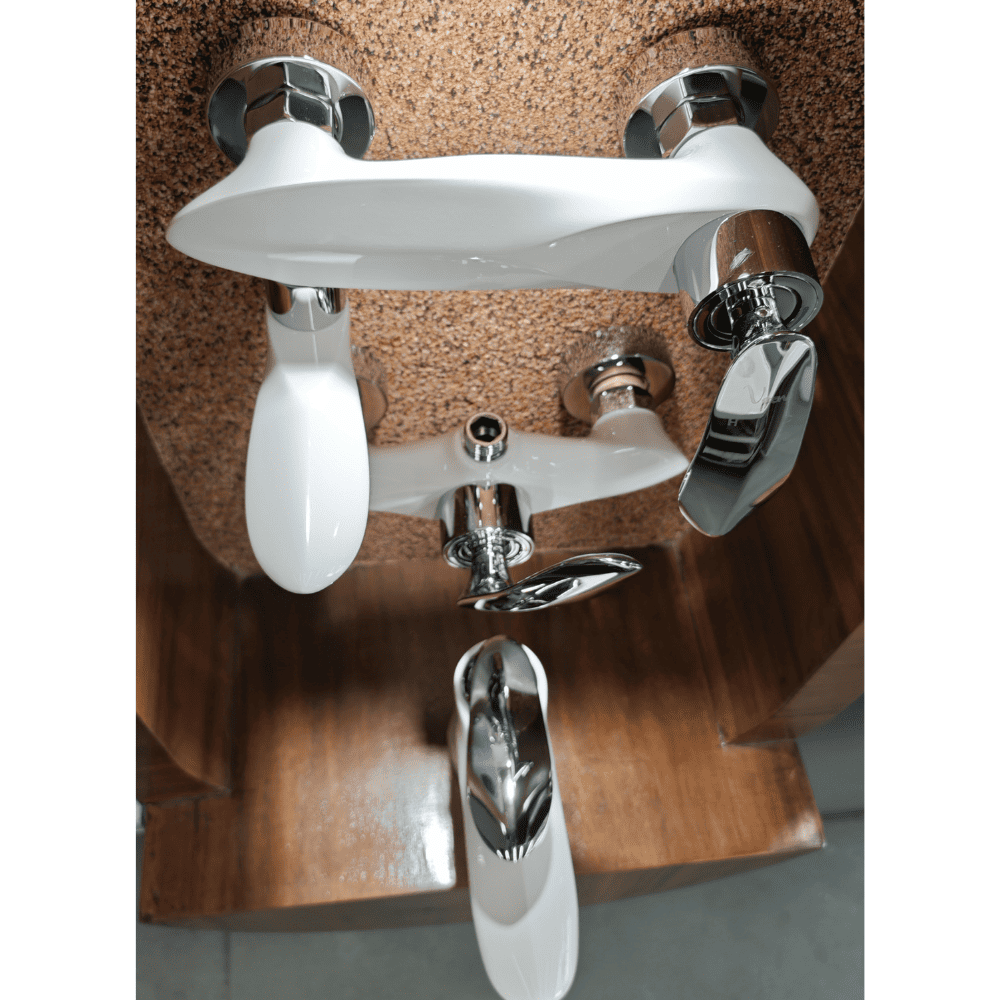 طقم خلاطات أبيض فاخر 1F016000 (7) طقم خلاطات أبيض فاخر