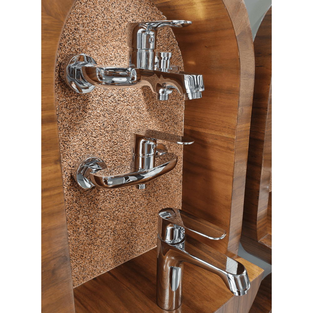 طقم خلاطات حمام كروم ماركة BRIMIX 55165 (1) طقم خلاطات حمام كروم ماركة BRIMIX