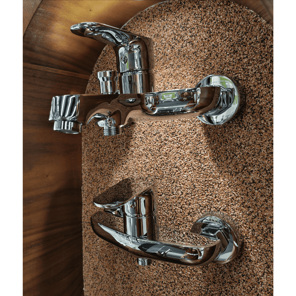 طقم خلاطات حمام كروم ماركة BRIMIX 55165 (7) طقم خلاطات حمام كروم ماركة BRIMIX