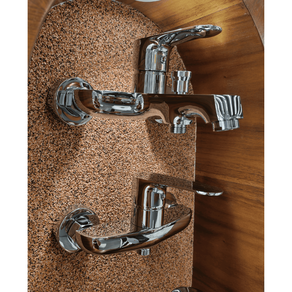 طقم خلاطات حمام كروم ماركة BRIMIX 55165 (8) طقم خلاطات حمام كروم ماركة BRIMIX