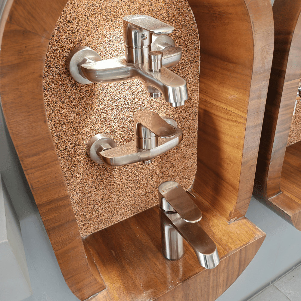 طقم خلاطات كروم مطفي ماركة BRIMIX 55166L (3) طقم خلاطات كروم مطفي ماركة BRIMIX