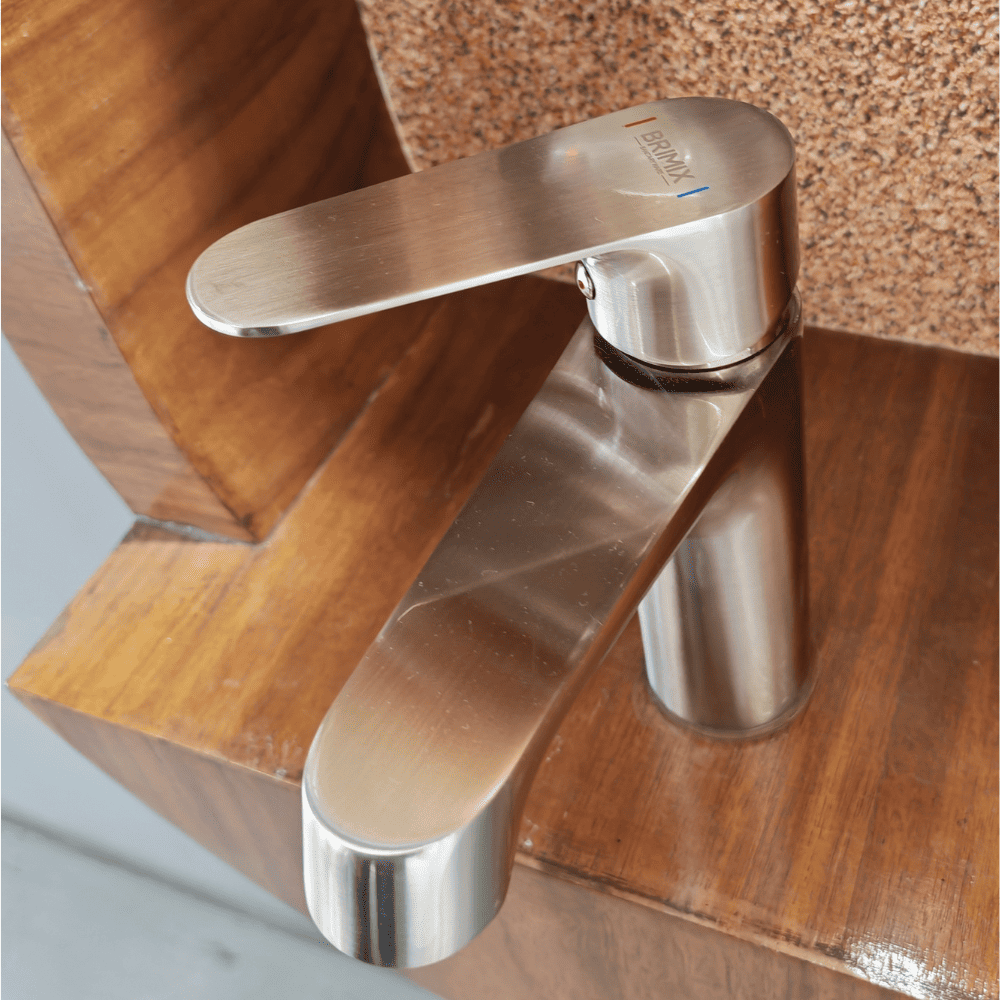 طقم خلاطات كروم مطفي ماركة BRIMIX 55166L (7) طقم خلاطات كروم مطفي ماركة BRIMIX