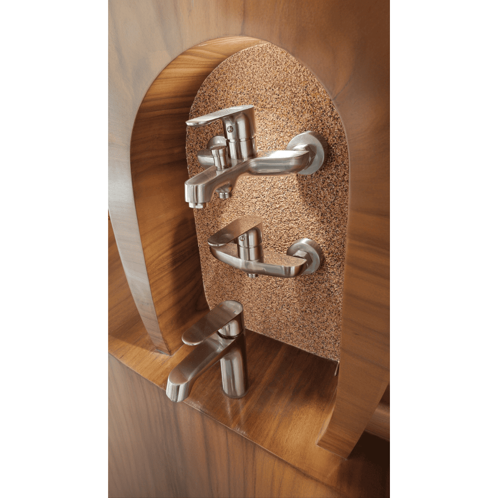 طقم خلاطات كروم مطفي ماركة BRIMIX 55166L (8) طقم خلاطات كروم مطفي ماركة BRIMIX