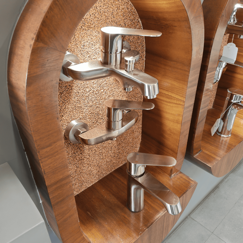 طقم خلاطات كروم مطفي ماركة BRIMIX 55166L (9) طقم خلاطات كروم مطفي ماركة BRIMIX