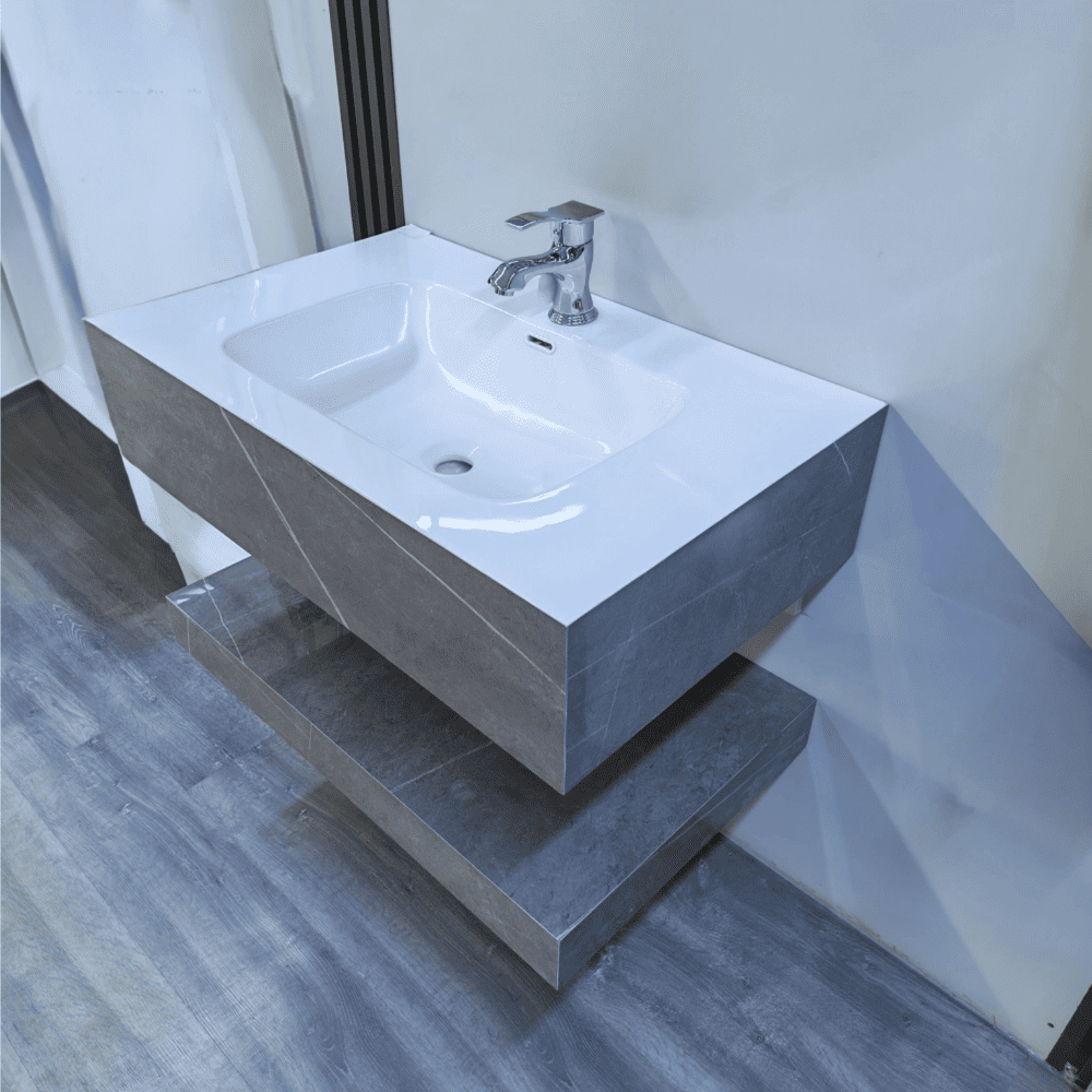 مغسلة حمام رمادي 80 سم 6025-80 (5) مغسلة حمام رمادي 80 سم