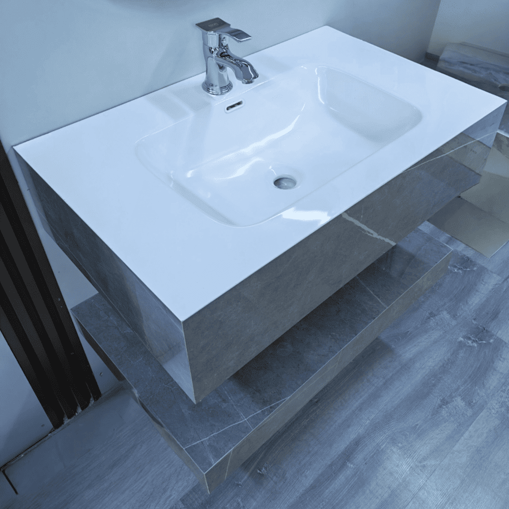 مغسلة حمام رمادي 80 سم 6025-80 (7) مغسلة حمام رمادي 80 سم